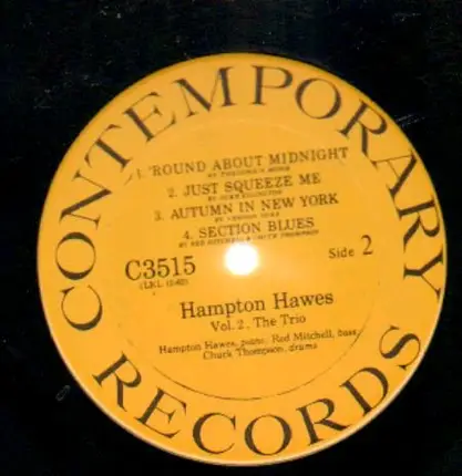 Hampton Hawes Trio - This is Hampton Hawes - Vol.2 The Trio