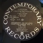 LP - Hampton Hawes Trio - Hampton Hawes Trio, Vol. 1 - Mono