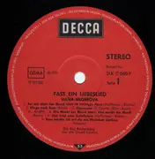 LP - Hana Hegerova - Fast Ein Liebeslied - chanson