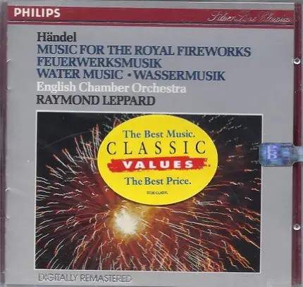 Raymond Leppard - Händel: Fireworks Music / Water Music