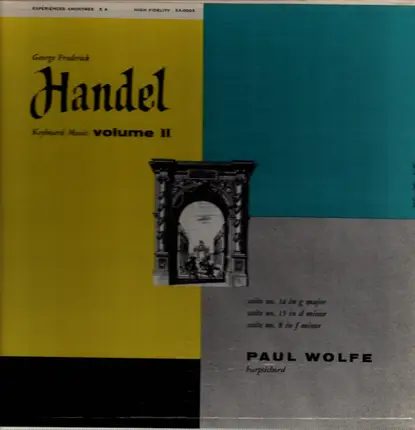 Handel - Keyboard Music: Volume 1 - suite no. 14 in g major/ suite no. 15 in d minor/ suite no. 8 in f minor