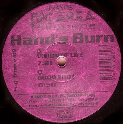 Hand's Burn - Vision Of Life