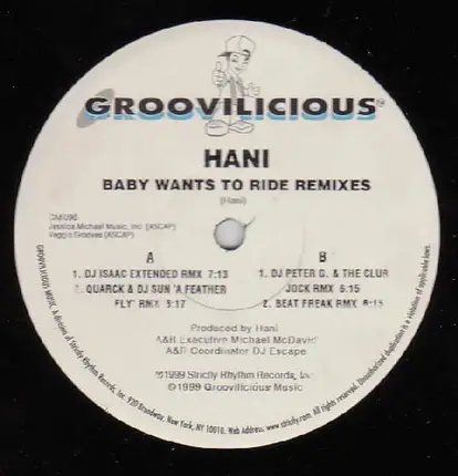 Hani - Baby Wants To Ride (Remixes)