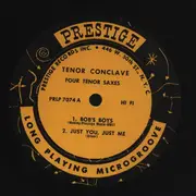 LP - Hank Mobley / Al Cohn / John Coltrane / Zoot Sims - Tenor Conclave - PRLP 7074-A AB A RVG on a Matrox/Mono