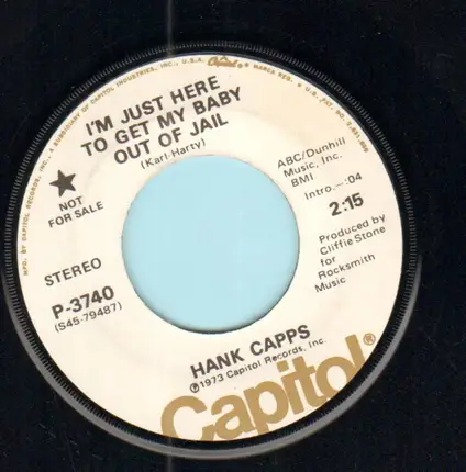 Hank Capps - I'm Just Here To Get My Baby Out Of Jail