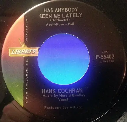 Hank Cochran - Has Anybody Seen Me Lately