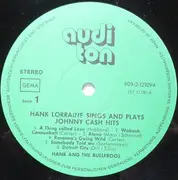 LP - Hank Lorraine - Hank Lorraine Sings & Plays Johnny Cash Hits