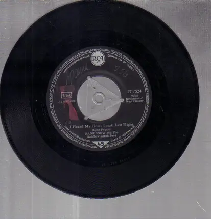 Hank Snow And The Rainbow Ranch Boys - Chasin' A Rainbow