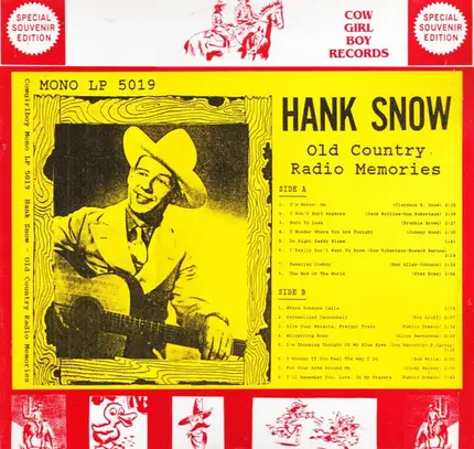 Hank Snow - Old Country Radio Memories
