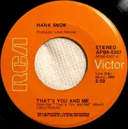 Hank Snow - That's  You And Me / Brand On My Heart