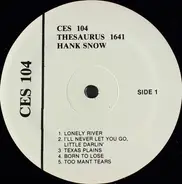 Hank Snow - Thesaurus 1641 / Thesaurus 1657