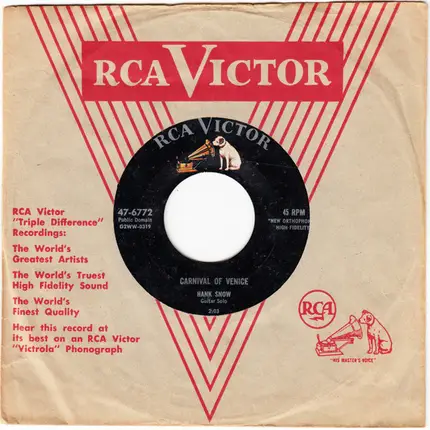 Hank Snow - Carnival Of Venice EP