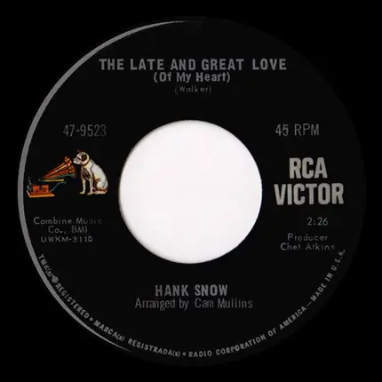 Hank Snow - Born For You / The Late And Great Love (Of My Heart)