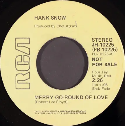 Hank Snow - Merry-Go-Round Of Love