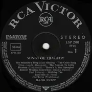 LP - Hank Snow - Songs Of Tragedy