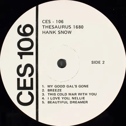 Hank Snow - Thesaurus 1680