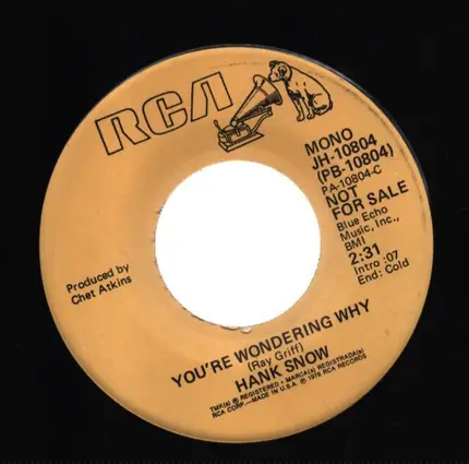 Hank Snow - You're Wondering Why