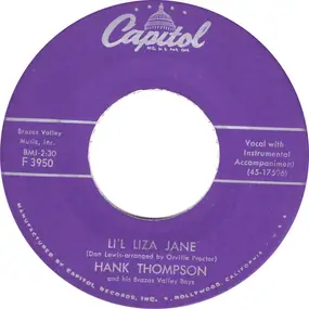 Hank Thompson - Li'l Lisa Jane