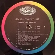 LP - Hank Thompson And His Brazos Valley Boys - Golden Country Hits - Mono