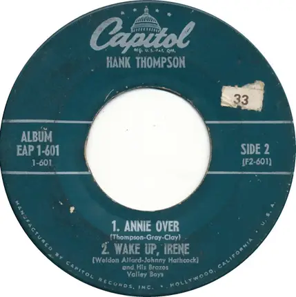 Hank Thompson and His Brazos Valley Boys - The New Green Light