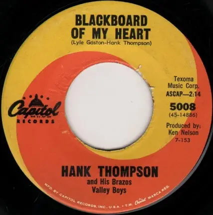 Hank Thompson And His Brazos Valley Boys - Too In Love
