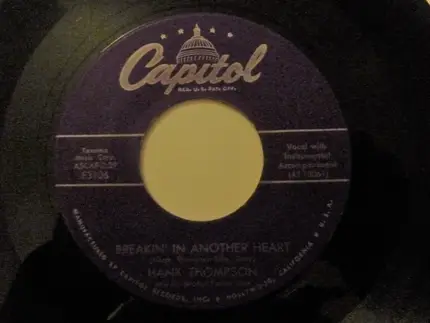Hank Thompson And His Brazos Valley Boys - Wildwood Flower / Breakin' In Another Heart