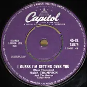 7inch Vinyl Single - Hank Thompson - I Guess I'm Getting Over You - Purple Labels, Company Sleeve