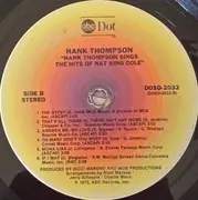 LP - Hank Thompson - Sings The Hits Of Nat 'King' Cole