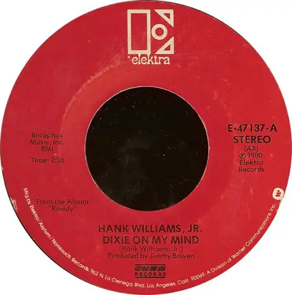 Hank Williams Jr. - Dixie On My Mind