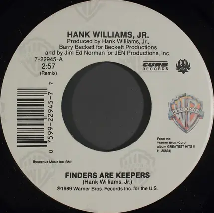 Hank Williams Jr. - Finders Are Keepers