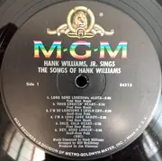 LP - Hank Williams Jr. - Hank Williams Jr. Sings The Songs Of Hank Williams - Mono