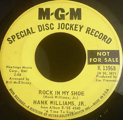 Hank Williams Jr. - It's All Over But The Crying / Rock In My Shoe