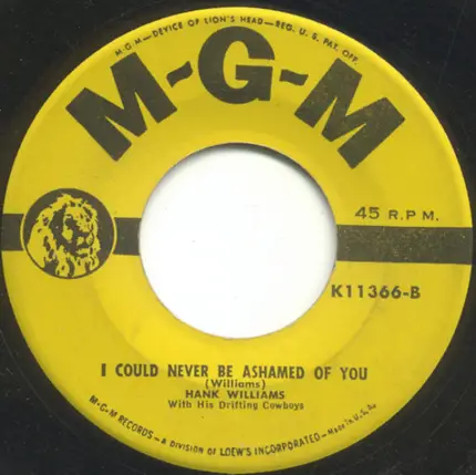 Hank Williams With His Drifting Cowboys - I'll Never Get Out Of This World Alive