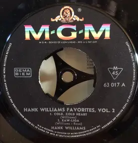 Hank Williams - Hank Williams Favourites Vol.2