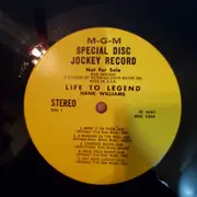 LP - Hank Williams - Life To Legend