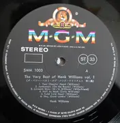 LP - Hank Williams - The Very Best Of Hank Williams Vol. 1
