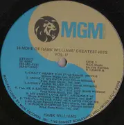LP - Hank Williams - 14 More Of Hank Williams' Greatest Hits Vol. II