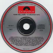 Double CD - Hank Williams - 40 Greatest Hits