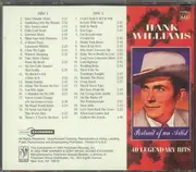 Double CD - Hank Williams - 40 Legendary Hits