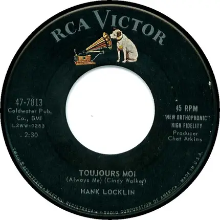 Hank Locklin - One Step Ahead Of My Past / Toujours Moi