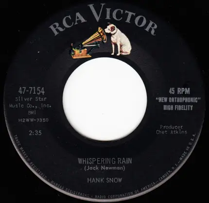 Hank Snow - I Wish I Was The Moon / Whispering Rain