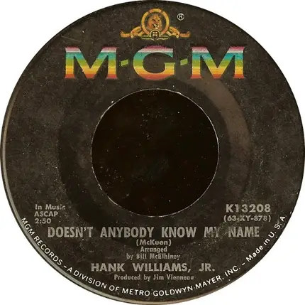 Hank Williams Jr. - Doesn't Anybody Know My Name