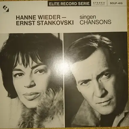 Hanne Wieder , Ernst Stankovsky - Hanne Wieder & Ernst Stankovski Singen Chansons