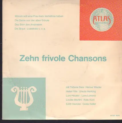 Hanne Wieder / Helen Vita / Loni Heuser a.o. - Zehn frivole Chansons