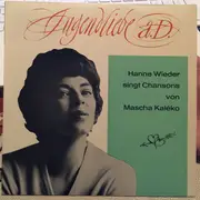 7inch Vinyl Single - Hanne Wieder - Jugendliebe A.D. - Hanne Wieder Singt Chansons Von Mascha Kaléko - EP