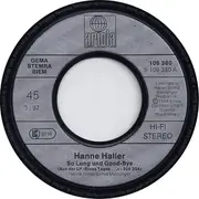 7inch Vinyl Single - Hanne Haller - So Long Und Good-Bye
