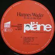 LP - Hannes Wader - Es ist an der Zeit