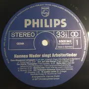 LP - Hannes Wader - Hannes Wader Singt Arbeiterlieder