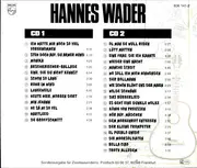 Double CD - Hannes Wader - Heute Hier, Morgen Dort