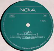 LP - Hanns Eisler - Klingende Dokumente II